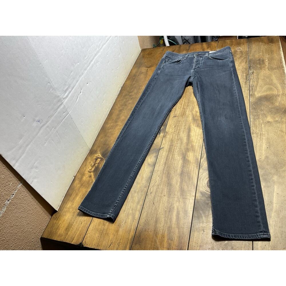 Rag & Bone FIT 2 Minna Men's Mid Rise Black Denim Jeans Size 32 Fly Button